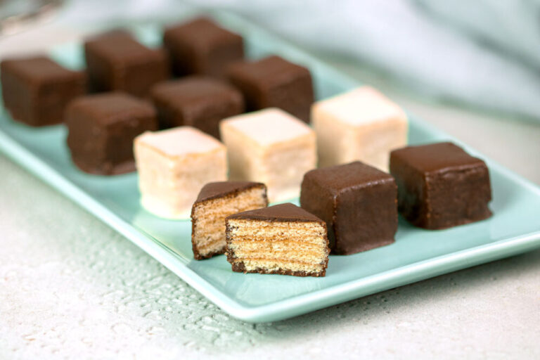 Diese Baumkuchen-Ecken sind kleine Häppchen die auch ohne Zucker schmecken!