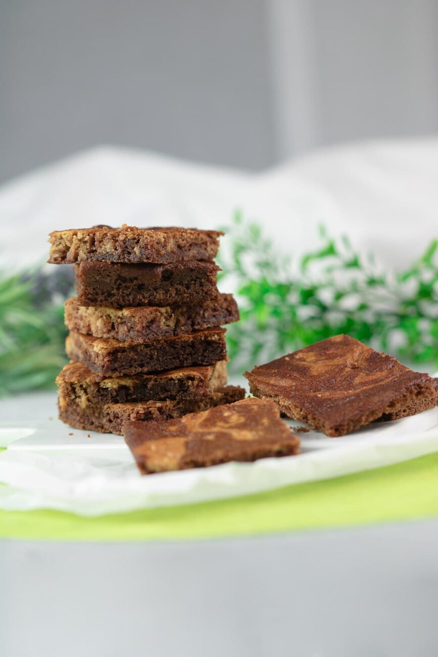 Leckere Erdnuss-Brownies ohne Zucker und ohne Kohlenhydrate