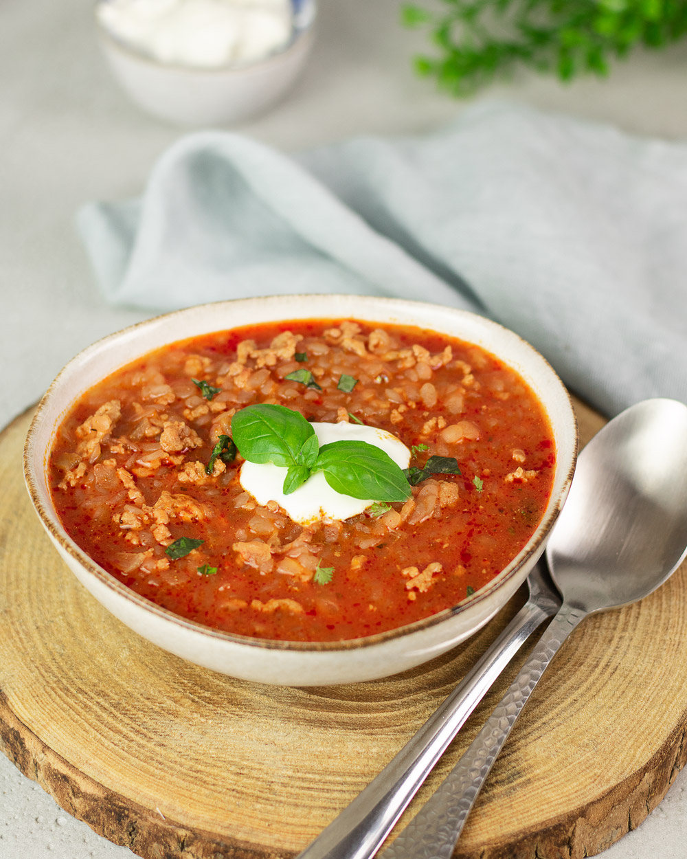 Super leckere Low Carb Low Carb Tomaten-Reis-Suppe