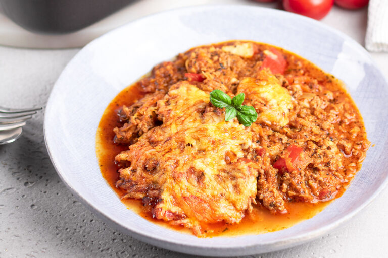 Toller Bolognese-Auflauf, Low Carb