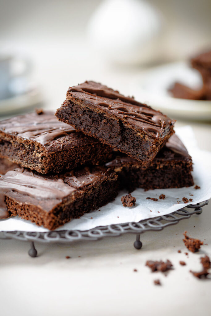 Glutenfreie Brownies ohne Mehl und Zucker