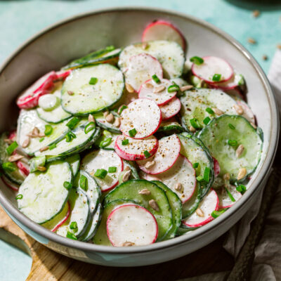 Low Carb Radieschen-Gurken-Salat
