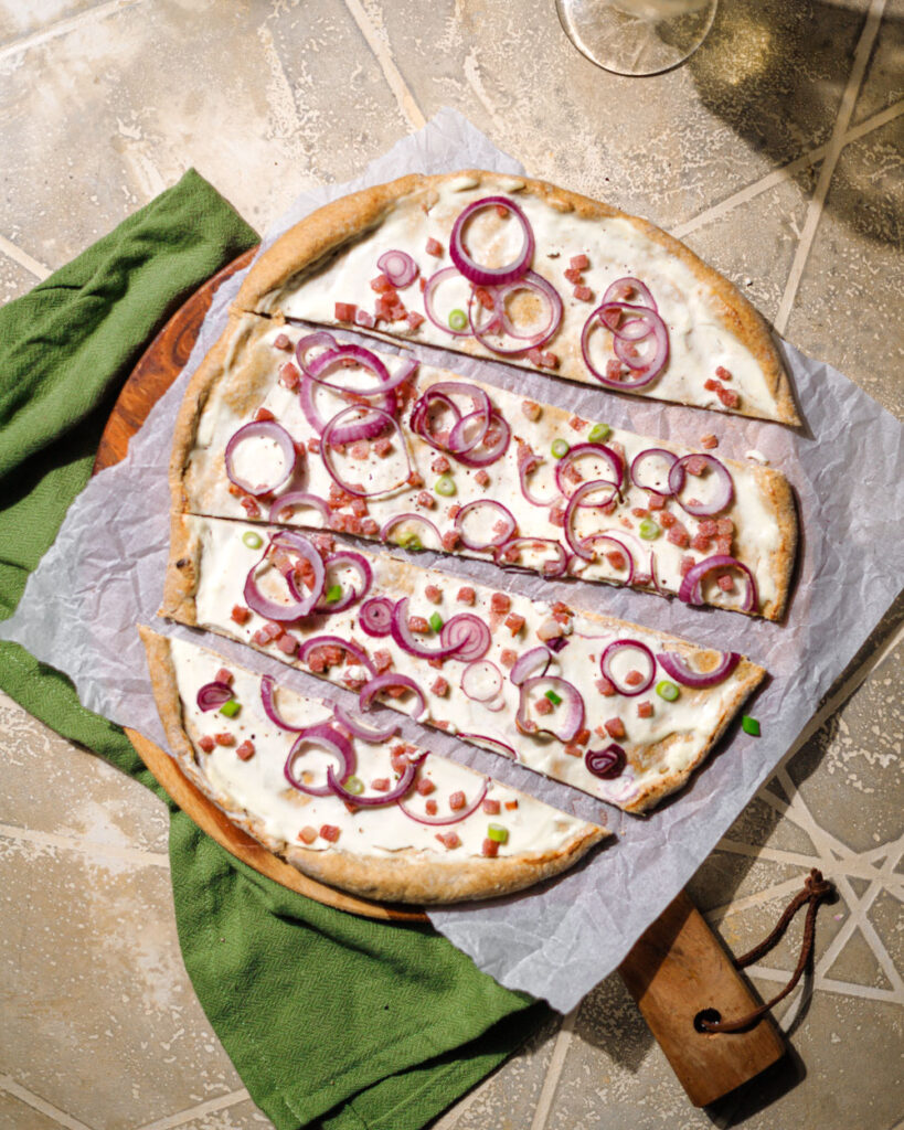 Low Carb Flammkuchen Elsässer Art