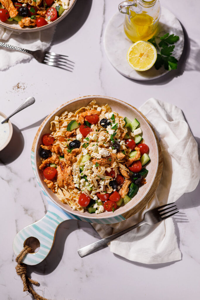 Glutenfreie Gyros-Nudelsalat