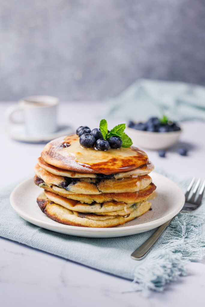 Low Carb Blueberry-Pancakes