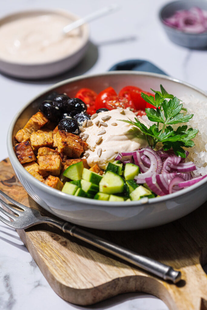 Low Carb Gyros Bowl vegan