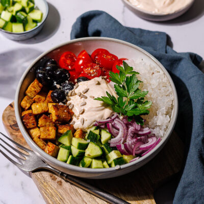 Vegane Gyros Bowl Low Carb