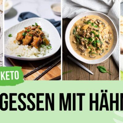 Low Carb Mittagessen mit Hähnchen