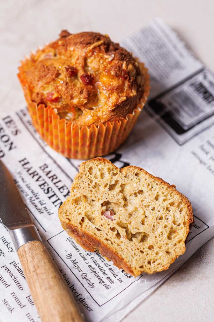 Glutenfreie Schinken-Käse-Muffins